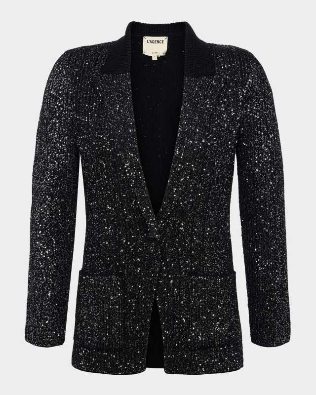 Lenora Sequin Knit Blaz